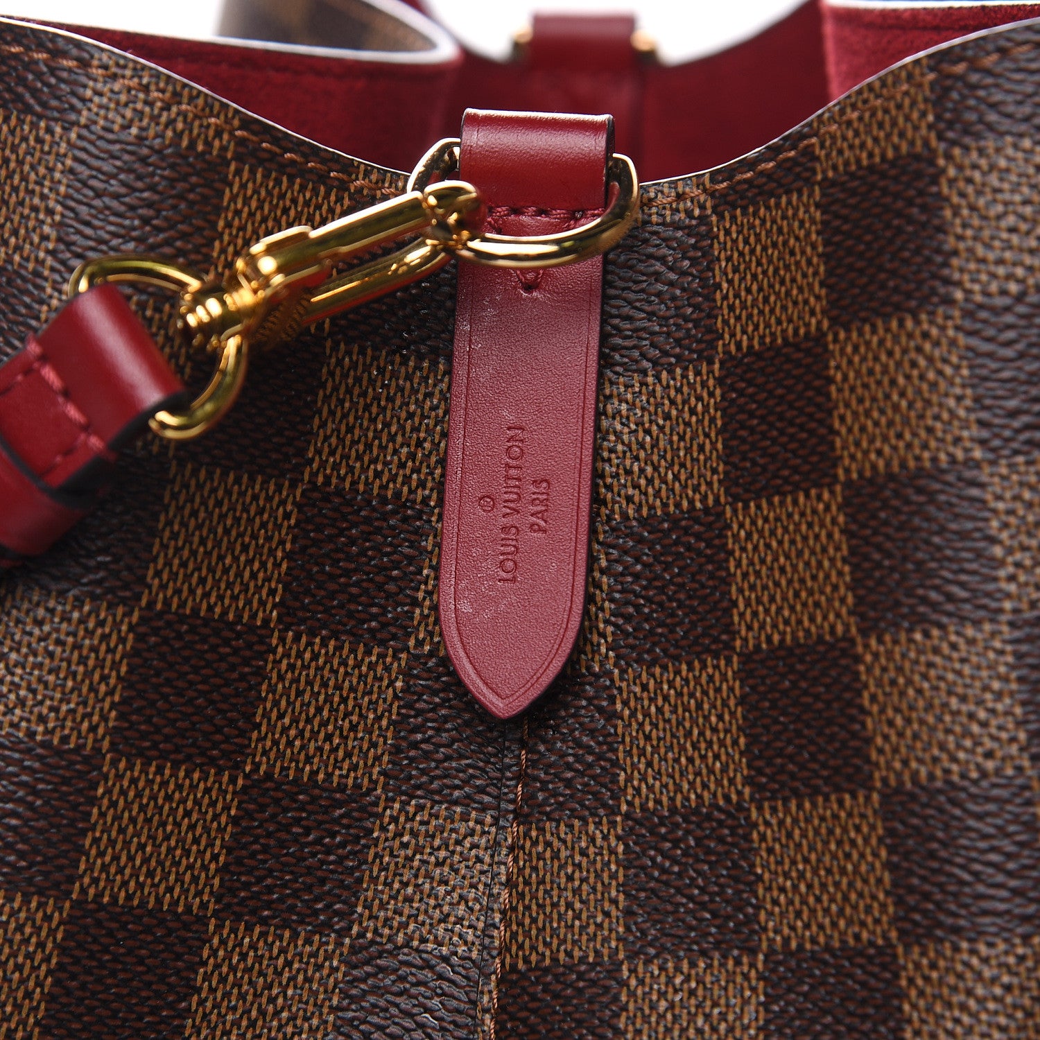 Louis Vuitton Damier Ebene Neonoe MM Cherry Berry 8 of 9