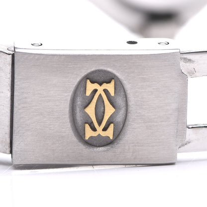 Cartier Stainless Steel 18K Yellow Gold 25mm Santos Octagon Automatic Watch 8 of 8