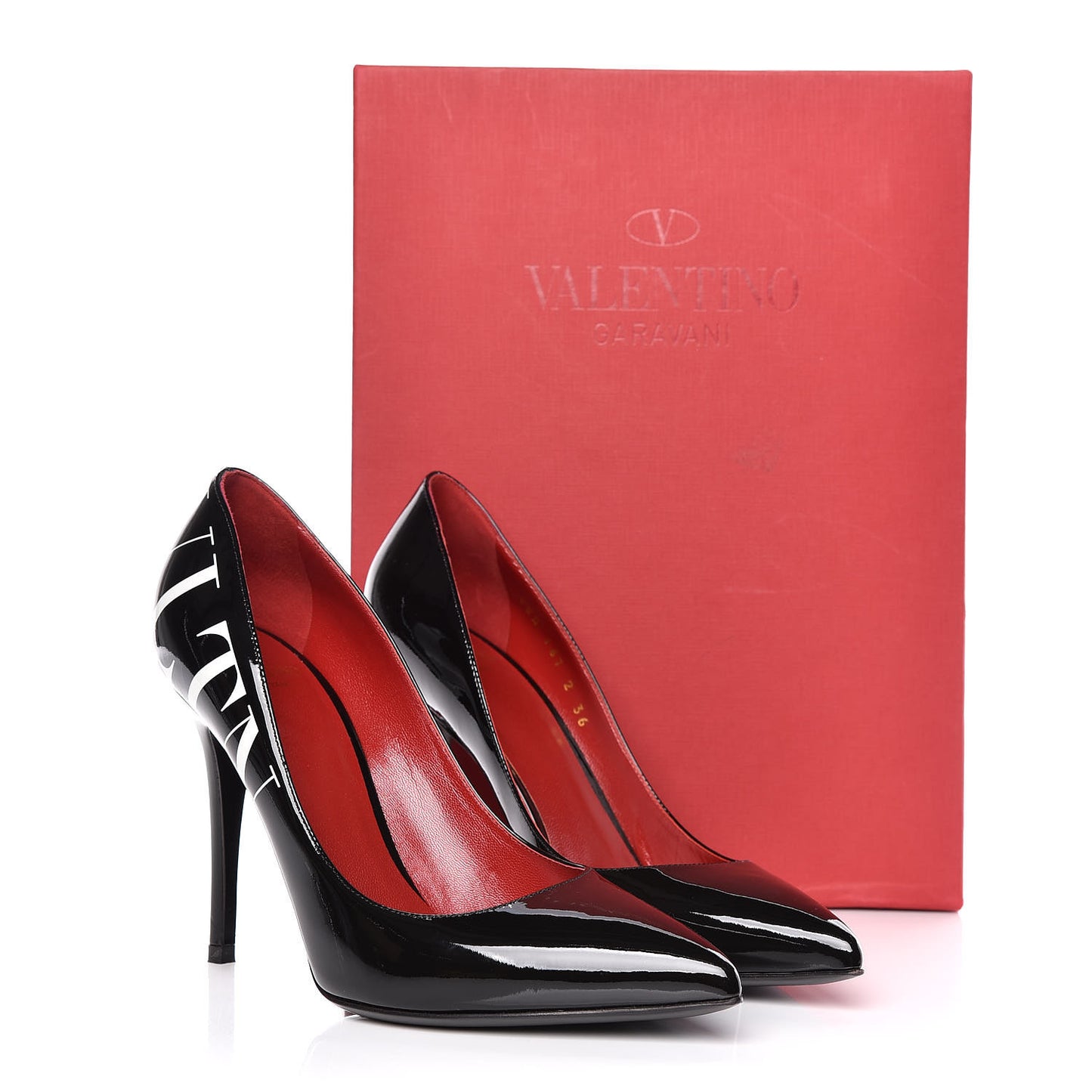 Patent VLTN 105mm Pumps 36 Black White
