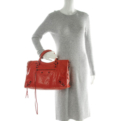 Balenciaga Agneau Classic Hardware City Rouge Ambre 2 of 8