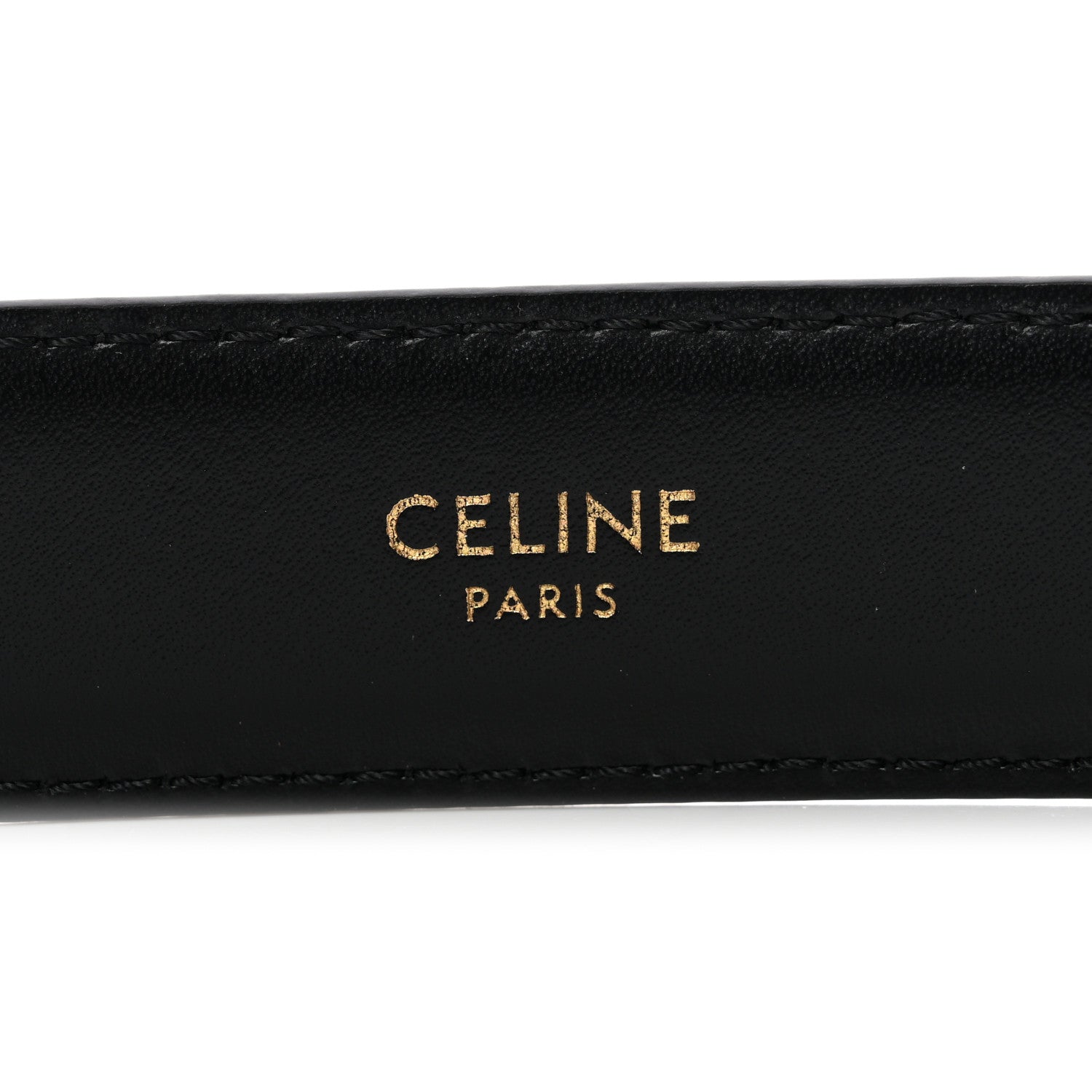 Celine Box Calfskin Small 18mm Triomphe Belt 85 34 Black 4 of 6
