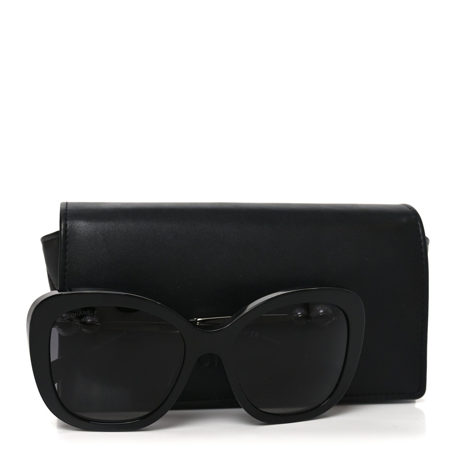 Chanel Acetate Polarized Butterfly Winter Pearl Sunglasses 5339