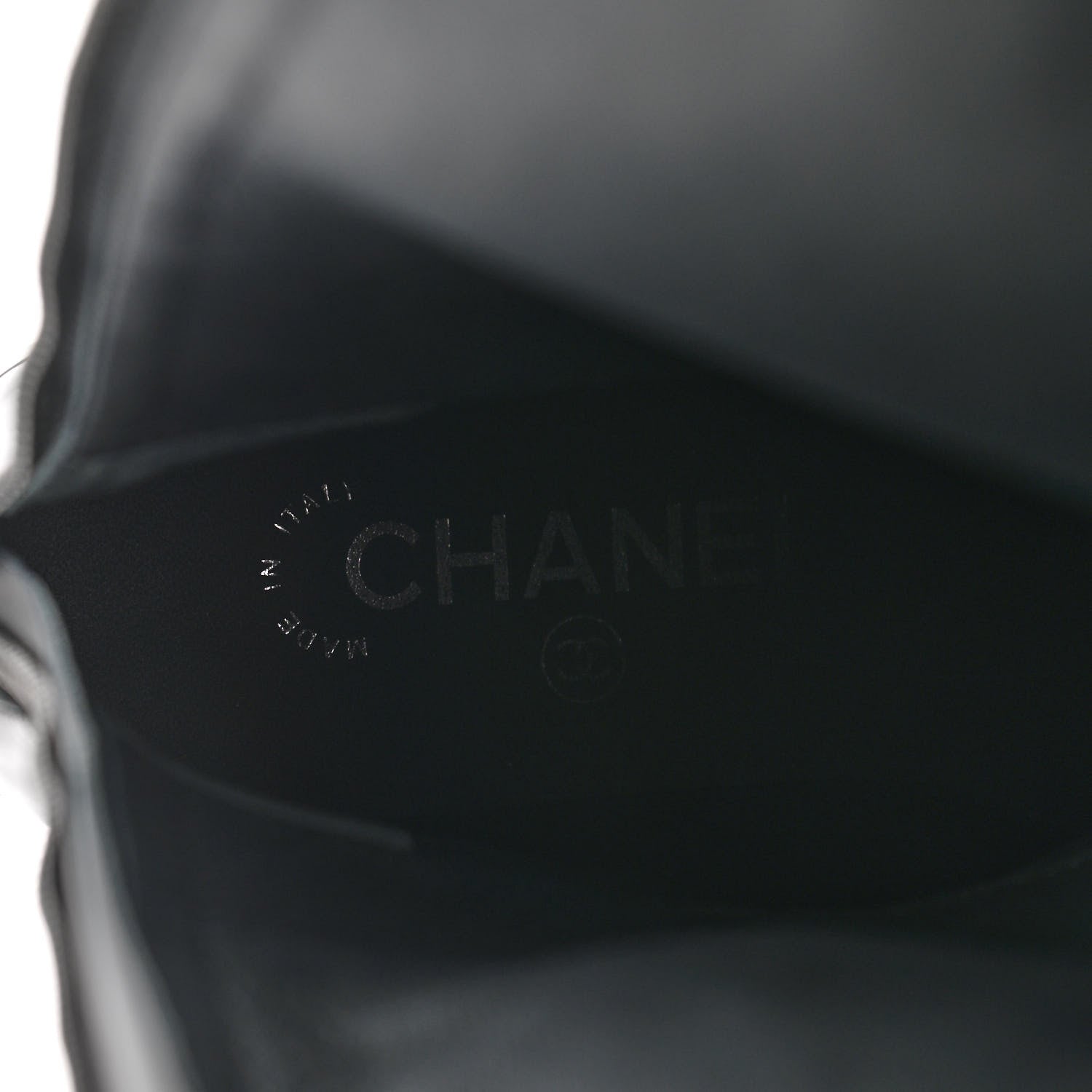 Chanel CC Cap Toe Boots 36.5 Black 7 of 10