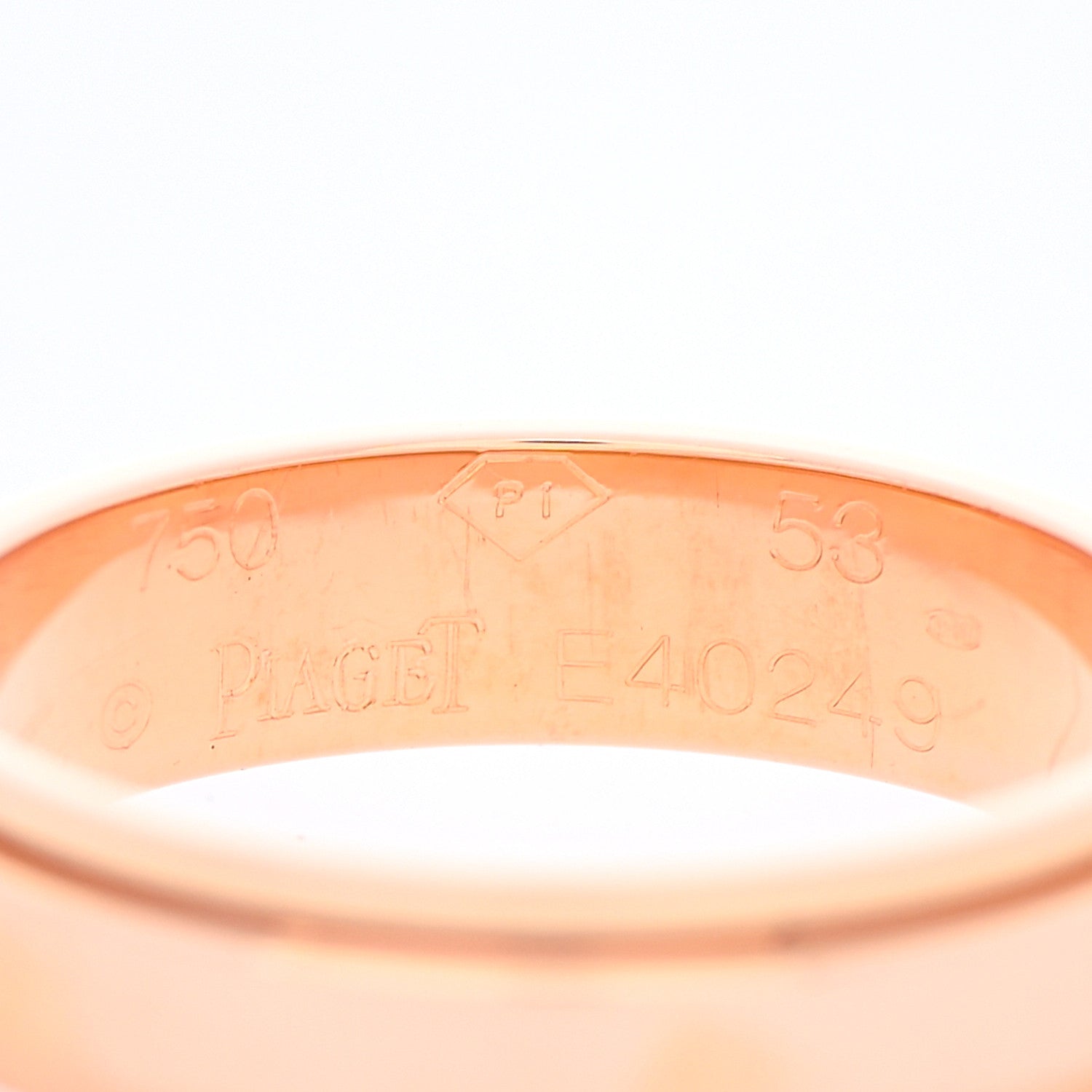 Piaget 18K Rose Gold Possession Wedding Ring 53 6.25 4 of 4