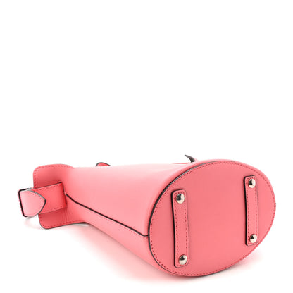 Burberry Supple Calfskin Small Bucket Bag Bright Coral Pink 5 of 11