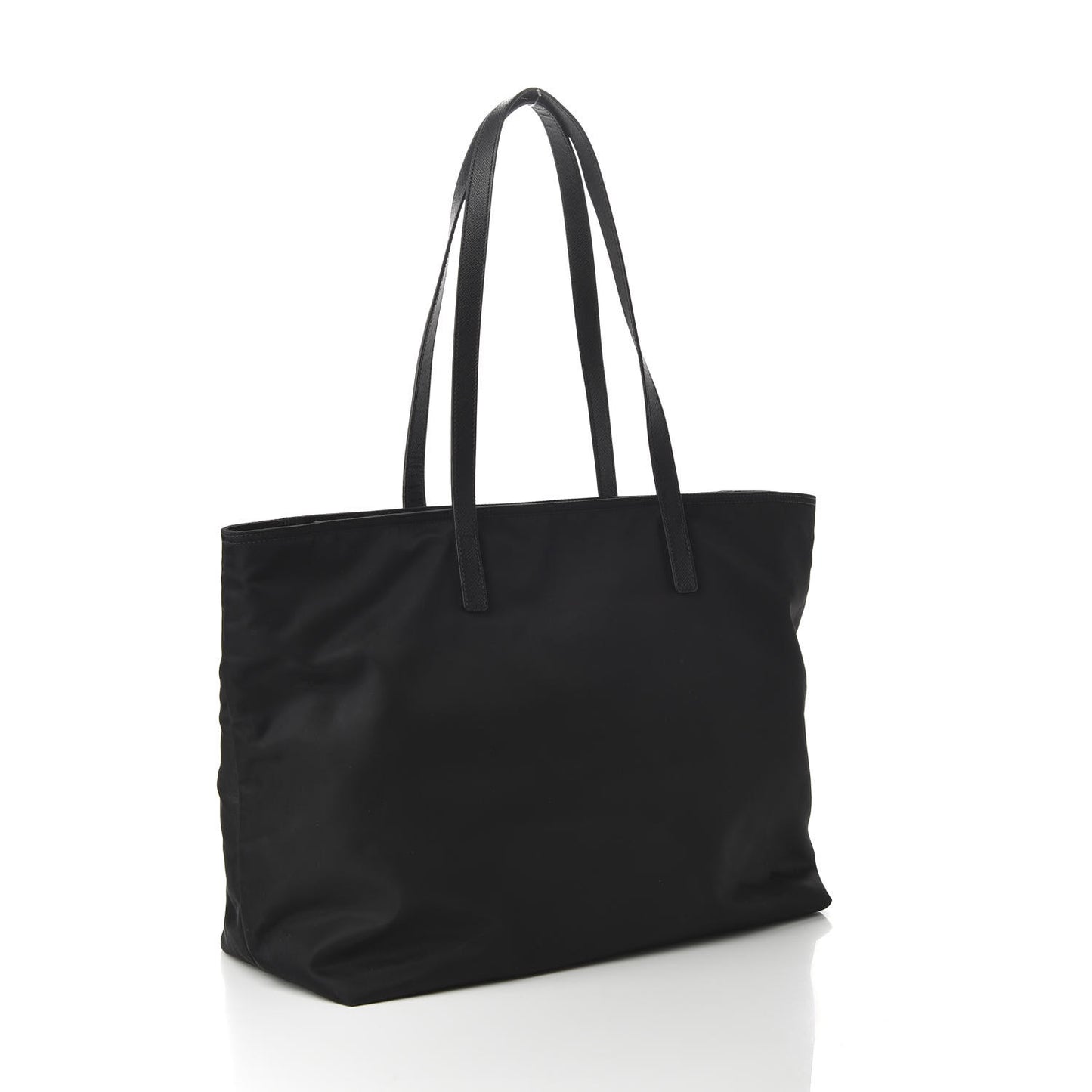 Tessuto Nylon Saffiano Tote Black