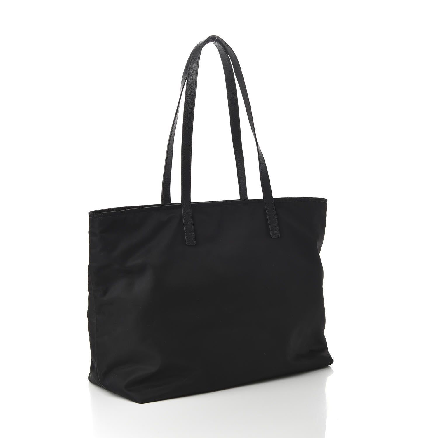 Prada Tessuto Nylon Saffiano Tote Black 3 of 9