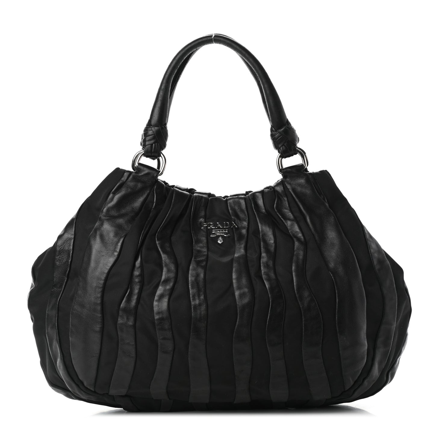 Tessuto Nappa Mordore Tote Black