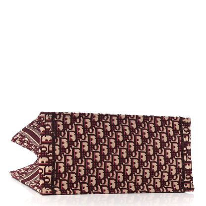 Christian Dior Oblique Medium Book Tote Burgundy Multicolor 3 of 9