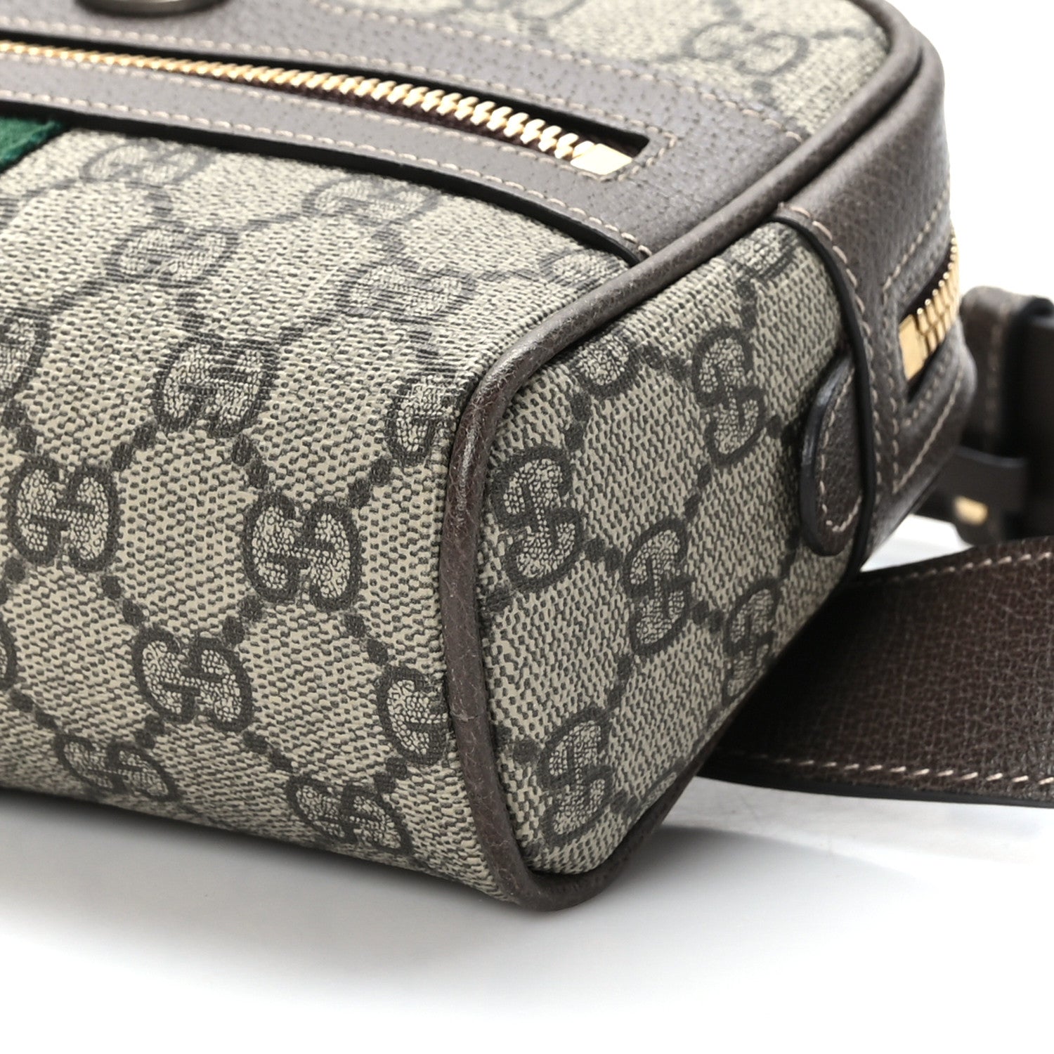 Gucci GG Supreme Monogram Web Small Ophidia Belt Bag 75 30 Dark Brown 10 of 10