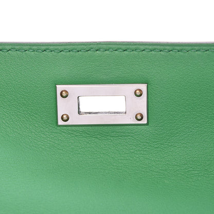 Hermes Swift Kelly Cut Clutch Pochette Bambou 7 of 17