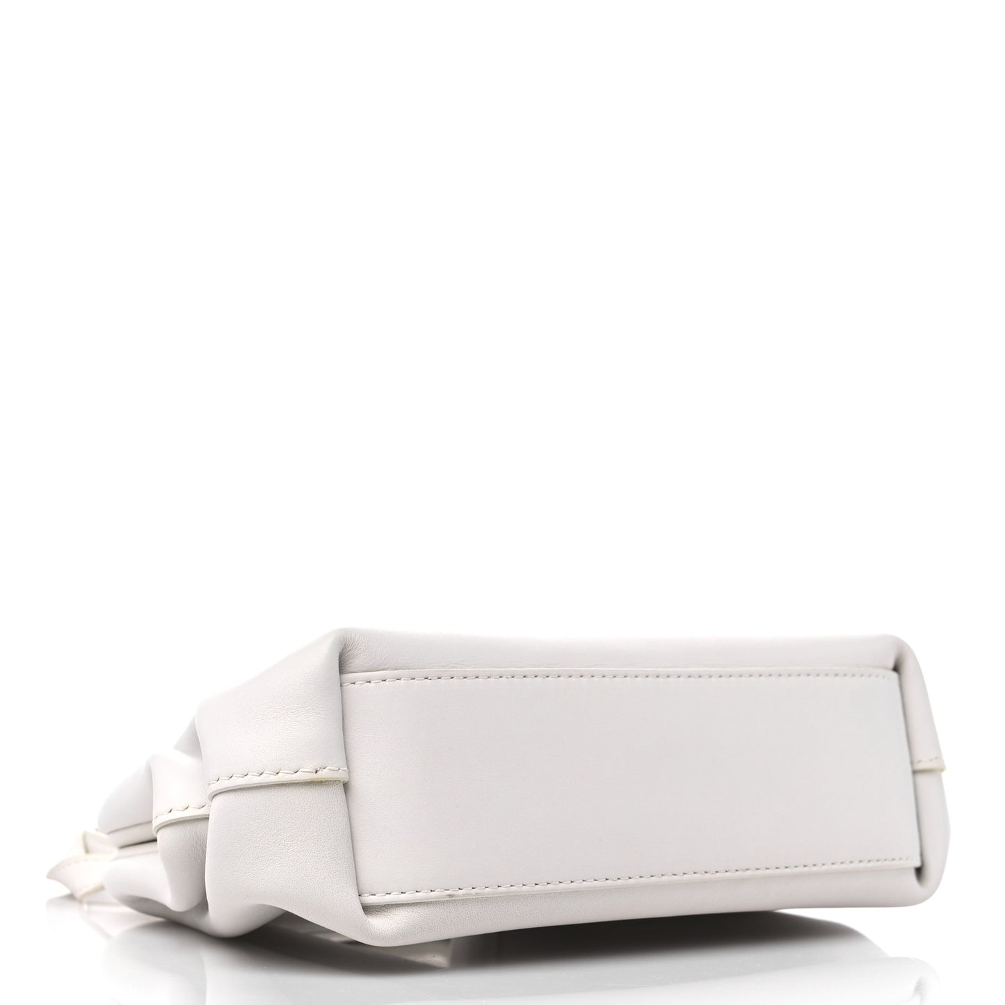 Calfskin The Point Triangle Bag Chalk