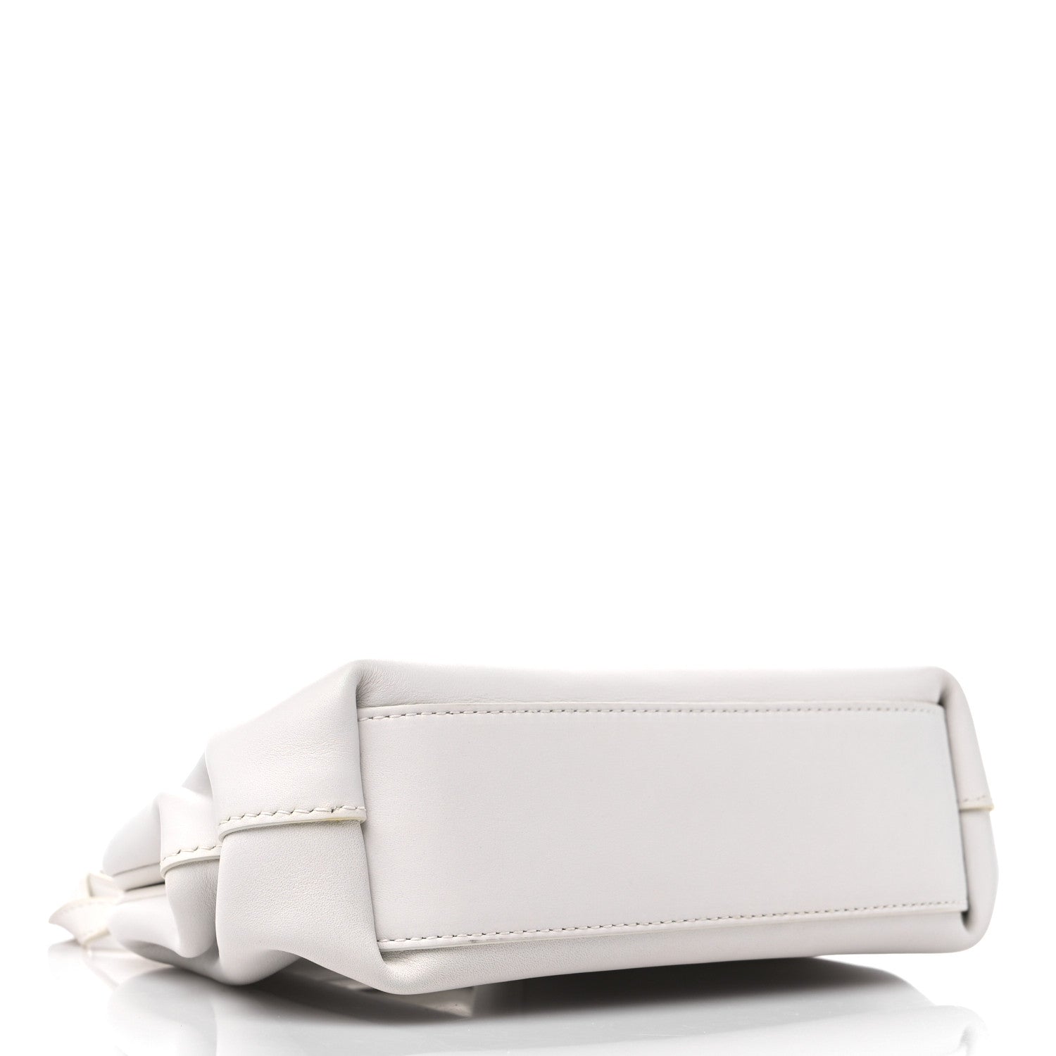 Bottega Veneta Calfskin The Point Triangle Bag Chalk 4 of 12