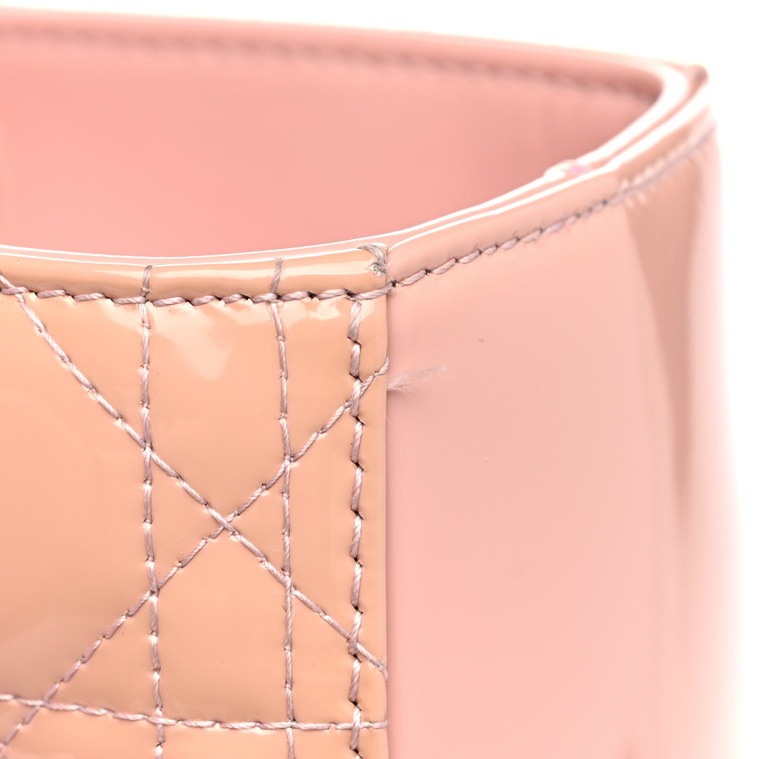 Christian Dior Patent Cannage Large Lady Dior Light Pink 11 of 13