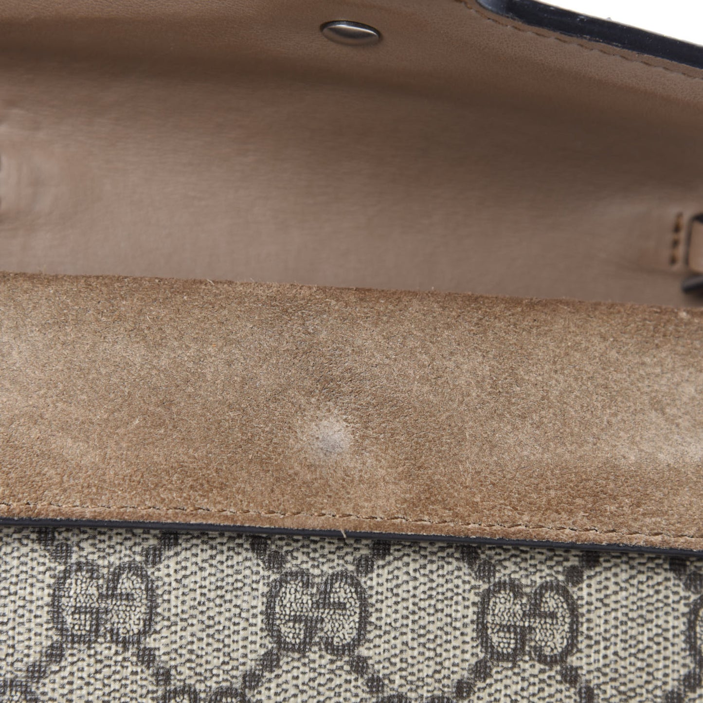 GG Supreme Monogram Super Mini Dionysus Shoulder Bag Taupe