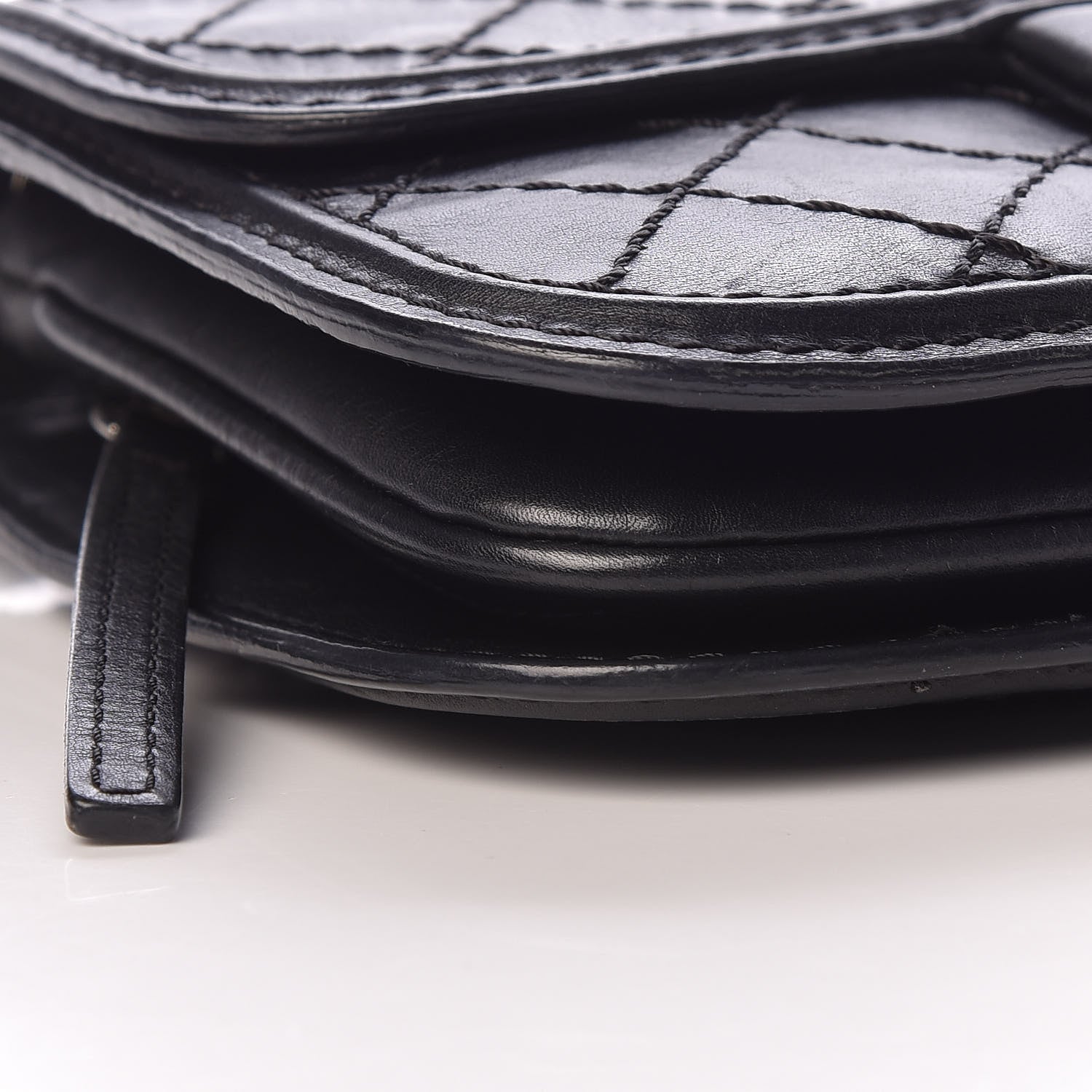 Chanel Calfskin Stitched Small Crossbody Flap Black 9 of 11