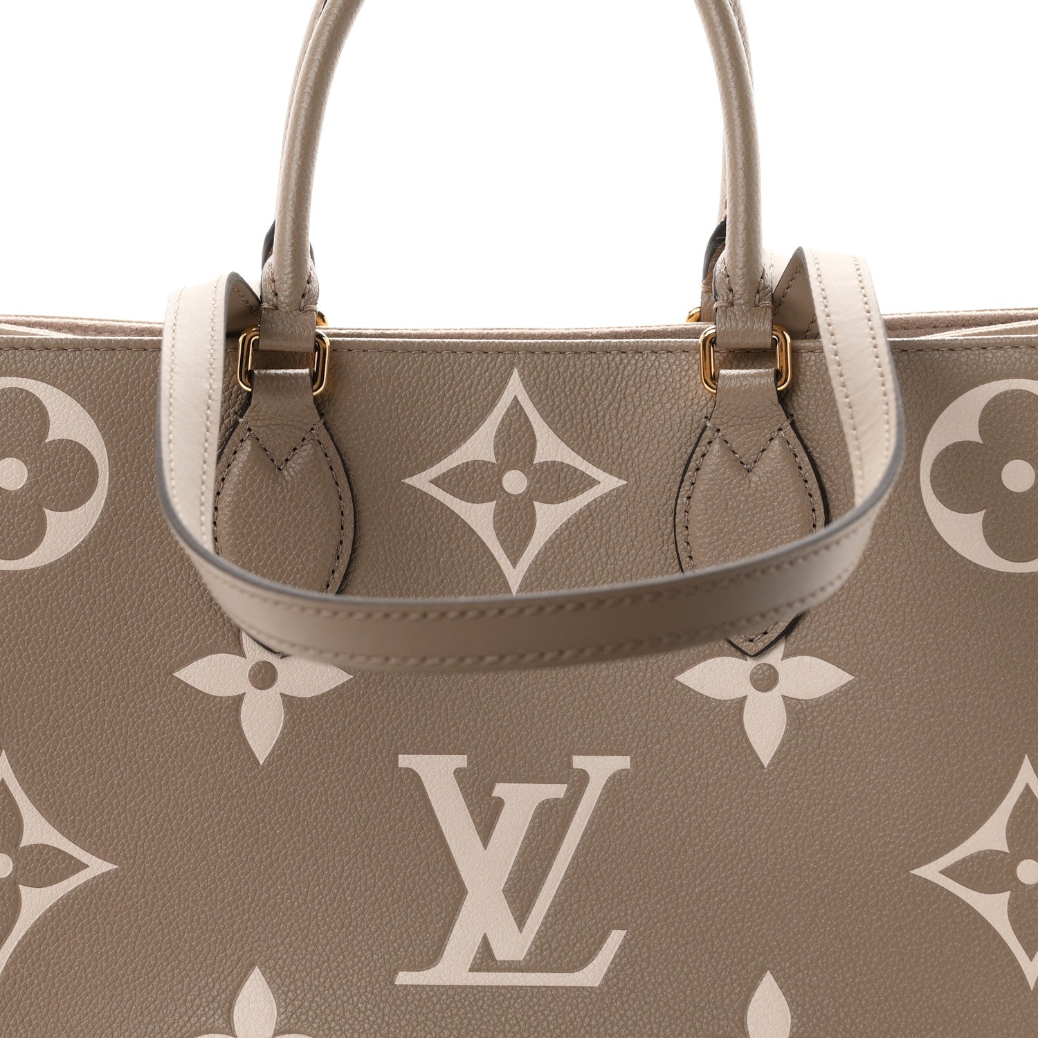 Louis Vuitton Empreinte Monogram Giant Onthego MM Tourterelle Creme 8 of 11