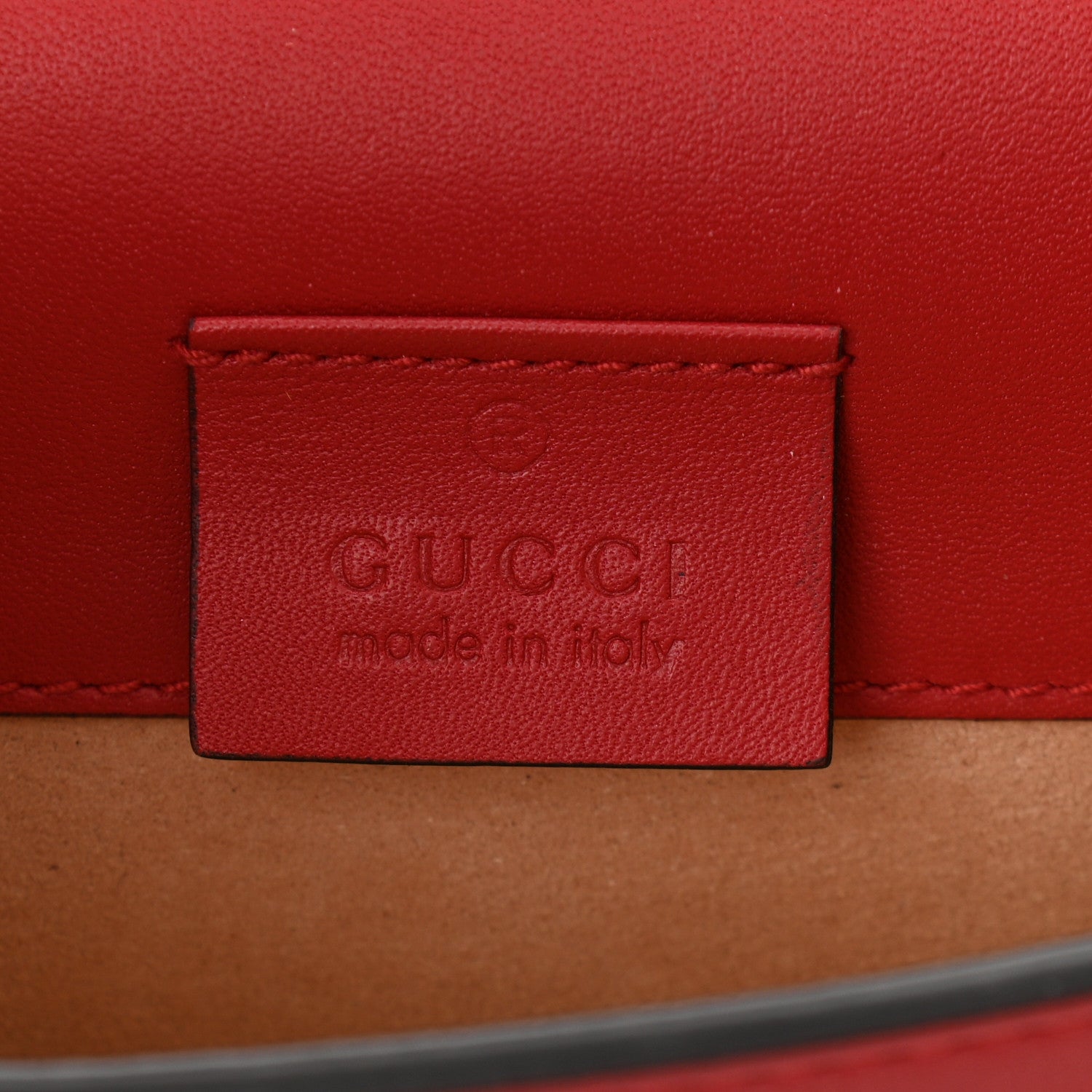 Gucci Calfskin Super Mini Sylvie Chain Shoulder Bag Hibiscus Red 6 of 14