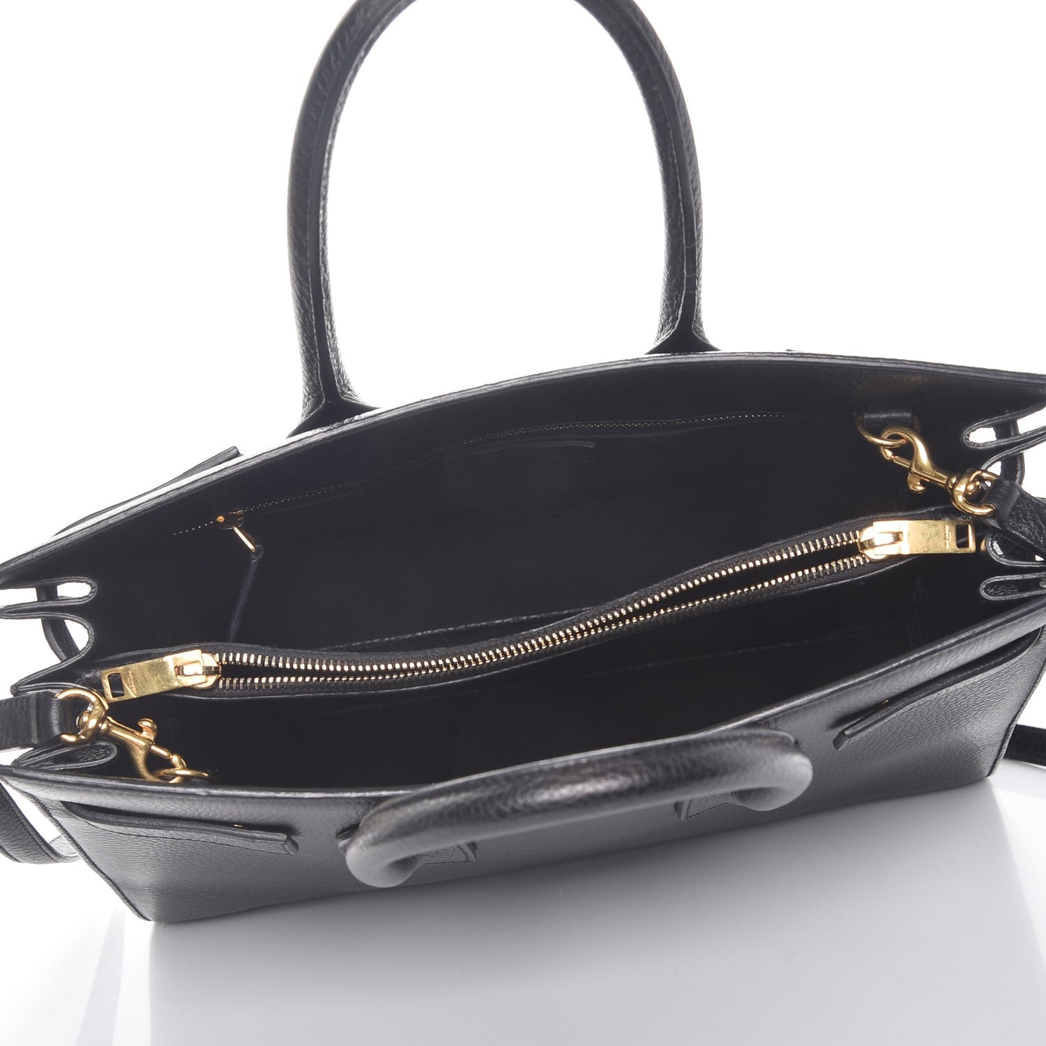 Saint Laurent Grained Calfskin Small Sac De Jour Black 6 of 12