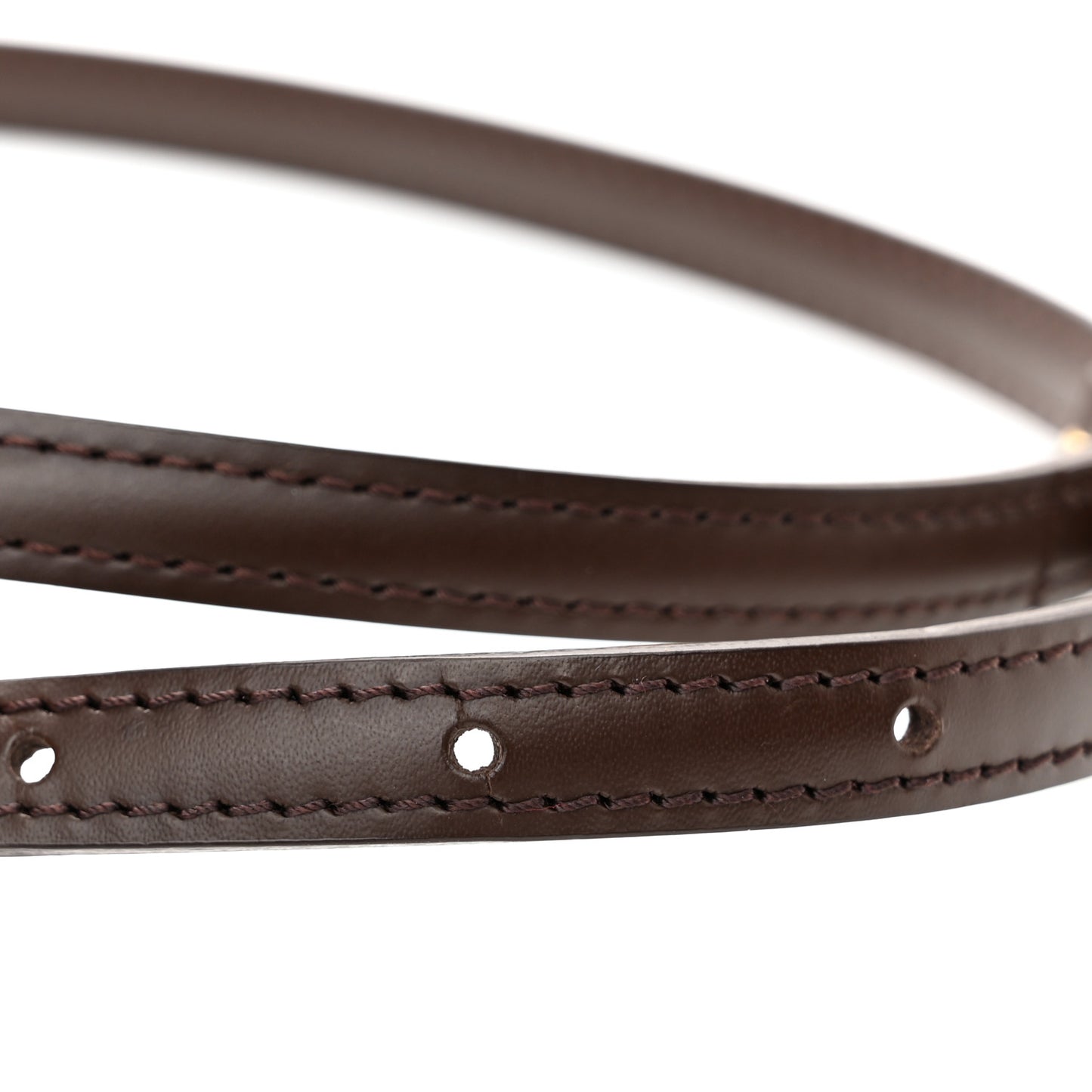 Calfskin 12mm Adjustable Shoulder Strap Brown