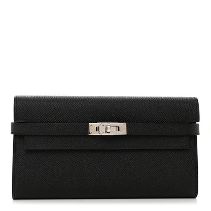 Hermes Epsom Kelly Longue Wallet Black 1 of 8