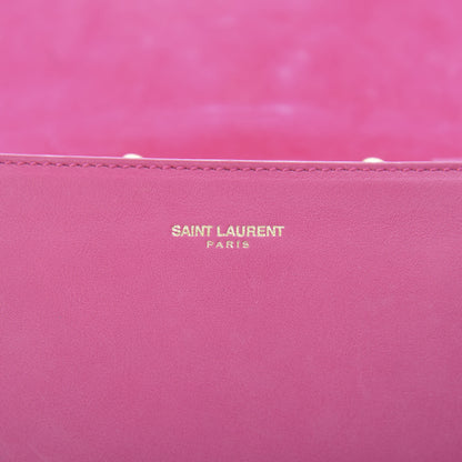 Saint Laurent Calfskin Small Classic Y Satchel Fuchsia 8 of 14