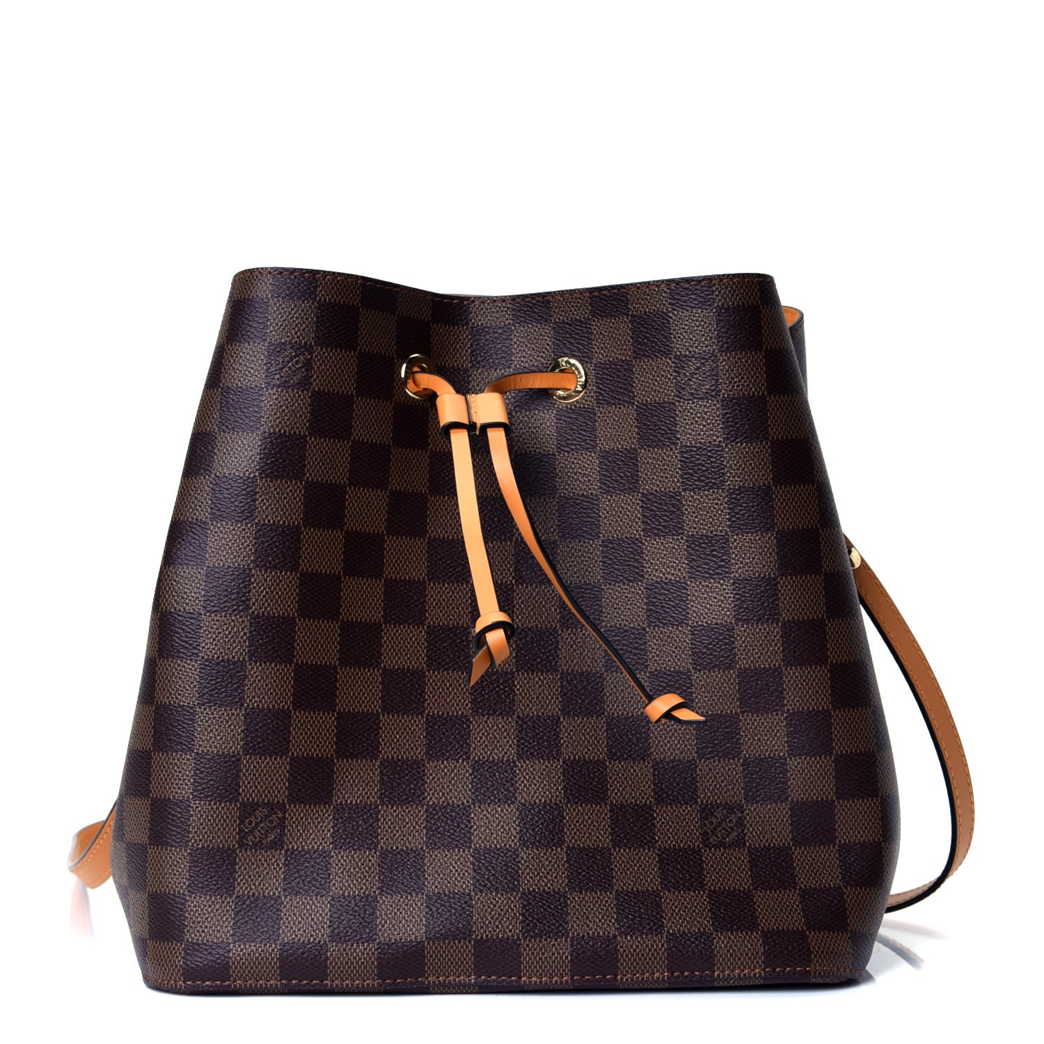 Louis Vuitton Damier Ebene Neonoe MM Safran 1 of 4