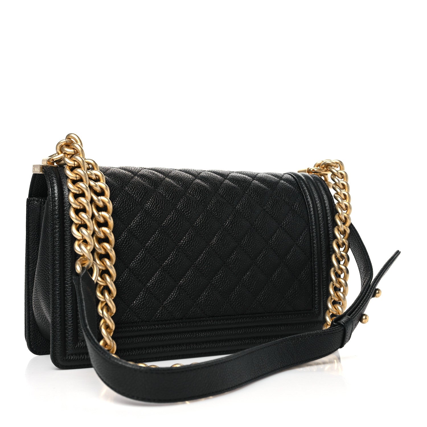 Chanel Caviar Quilted Medium Boy Flap Black 3 of 11