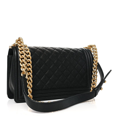Chanel Caviar Quilted Medium Boy Flap Black 3 of 11