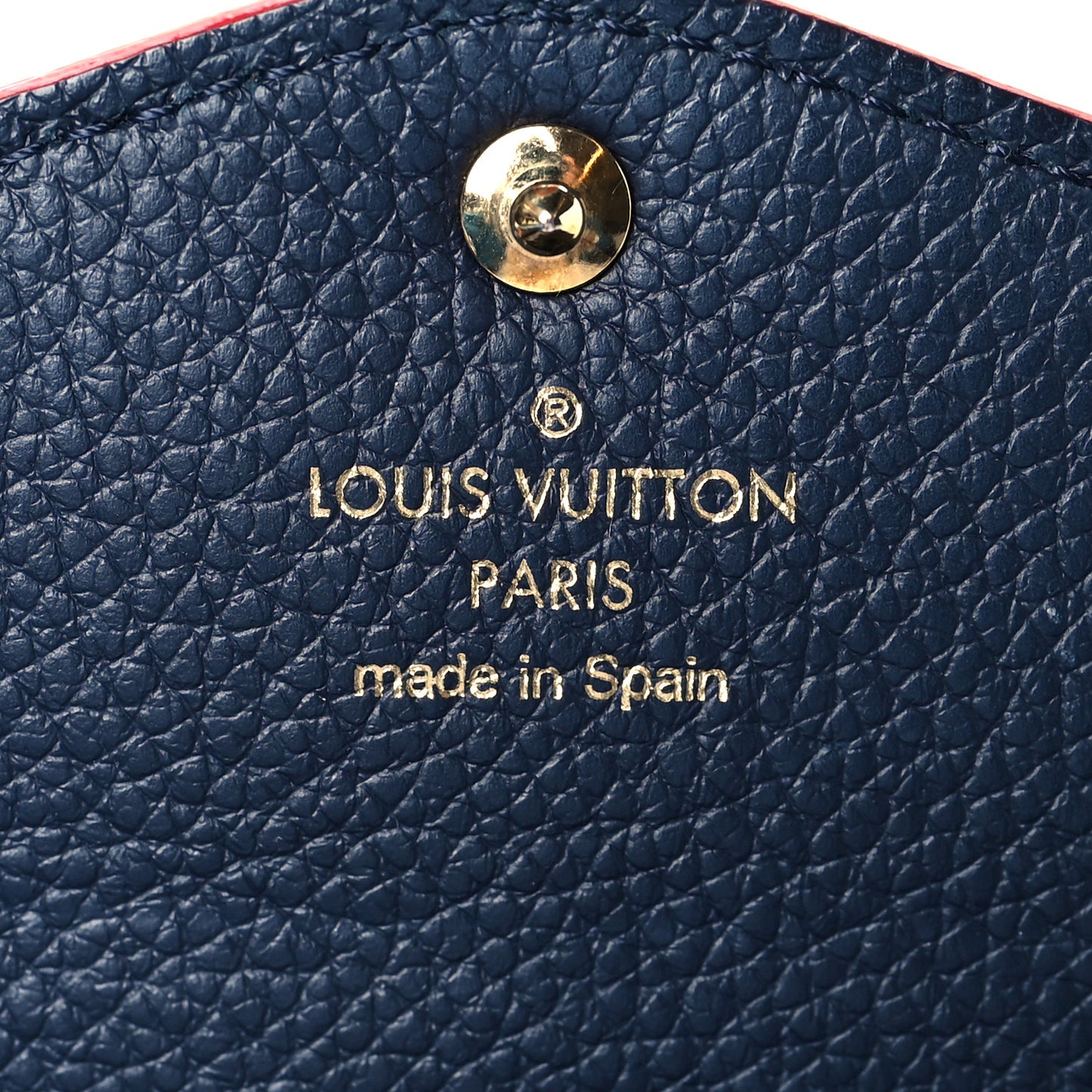 Empreinte Sarah Wallet NM Marine Rouge