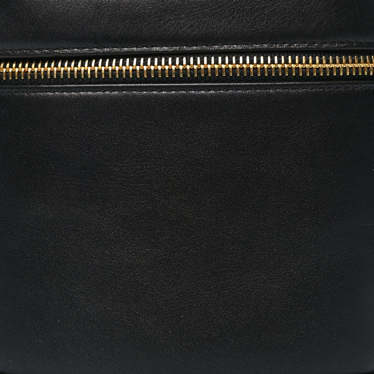 Lambskin Vanity Cosmetic Case Black