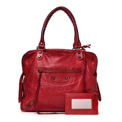 Balenciaga Chevre Classic Hardware Mini Bowling Rouge Vif 1 of 6