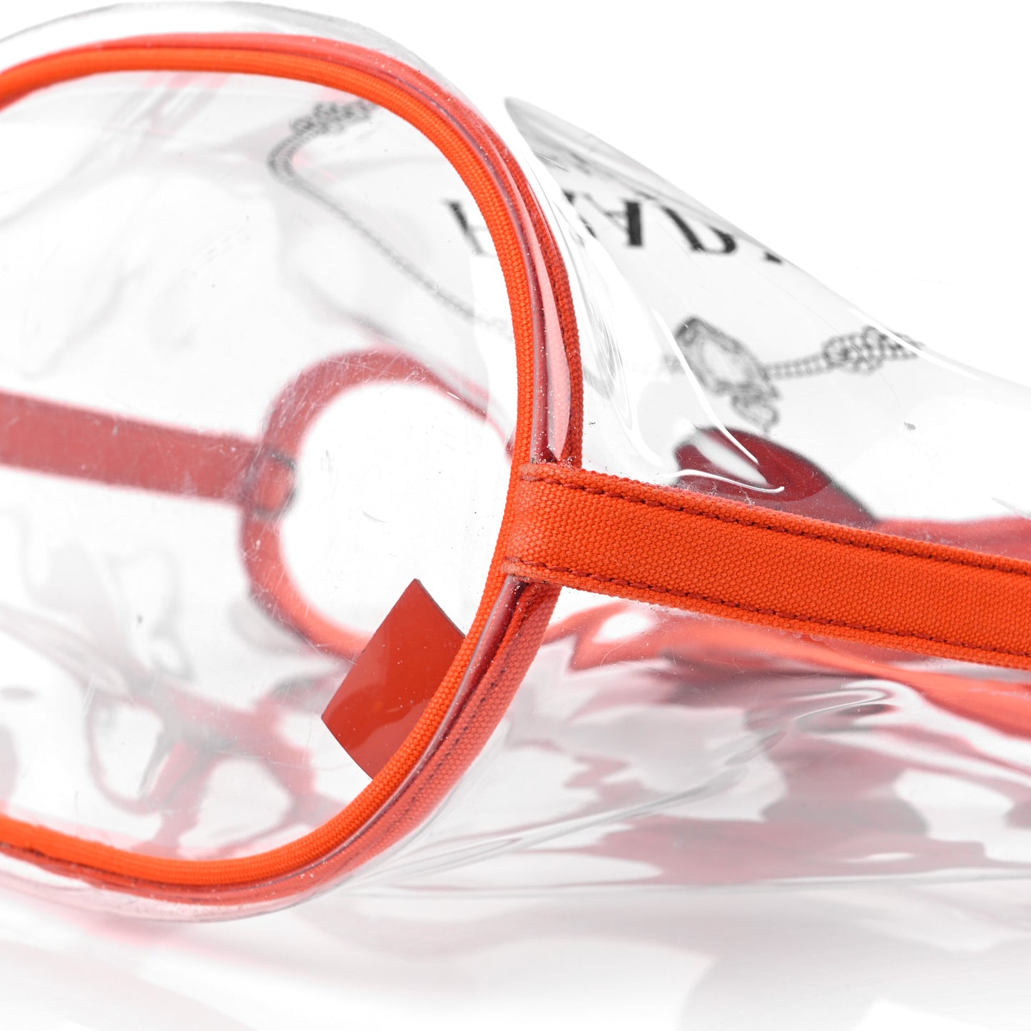 Plexiglass Canapa Small Shopper Tote Arancio
