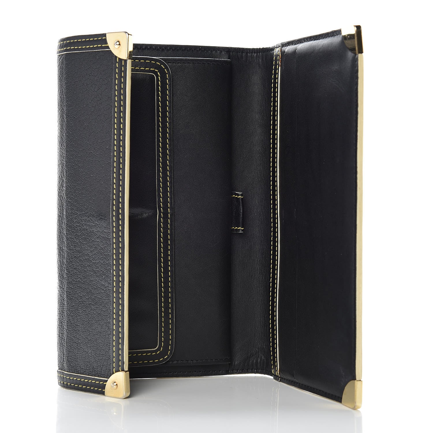 Louis Vuitton Suhali Porte Tresor International Wallet Black 5 of 11