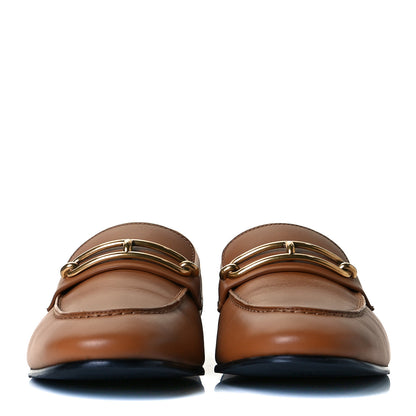 Hermes Calfskin Colette Loafer 38.5 Beige Dore 3 of 9