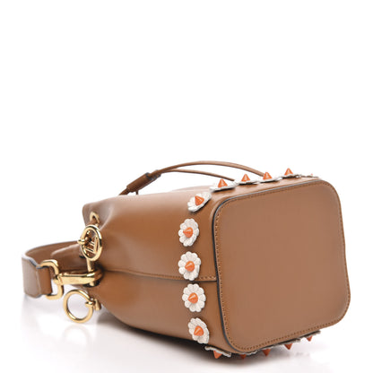 Fendi Vitello Liberty F is Fendi Floral Embellished Mini Mon Tresor Bucket Bag Caramello 4 of 10