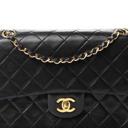 Chanel Lambskin Quilted Medium Double Flap Black 14 of 14