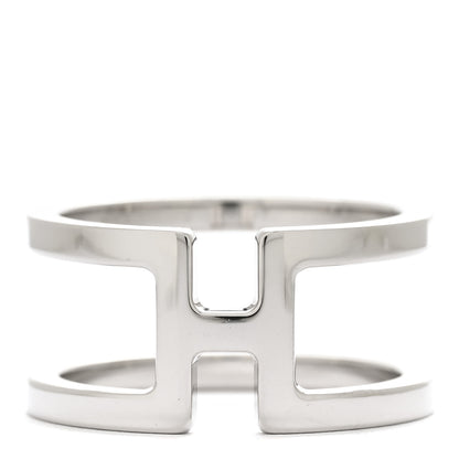 Hermes Palladium H en Rond Scarf Ring 1 of 4