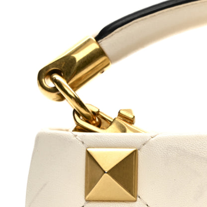 Valentino Garavani Nappa Mini Roman Stud The Handle Bag Ivory 10 of 10