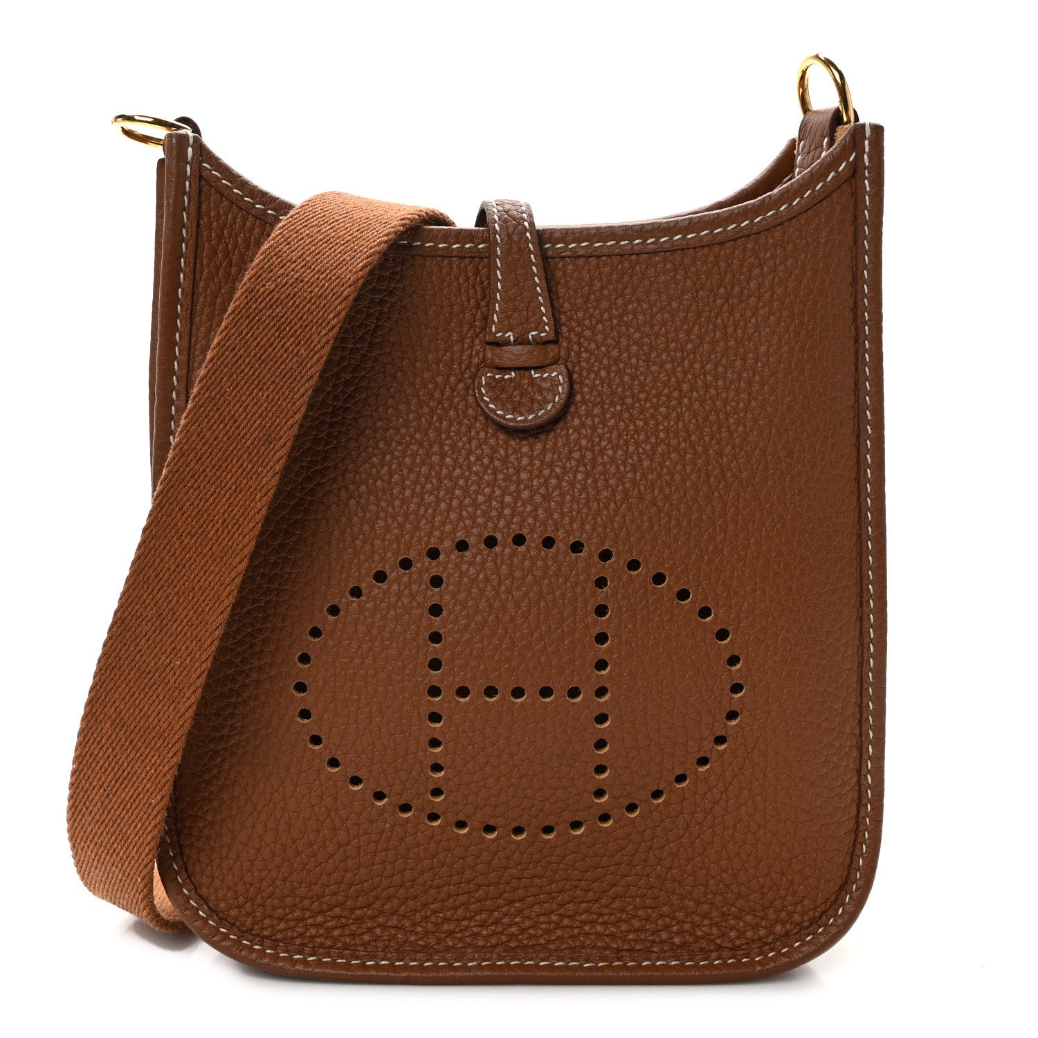 Hermes Taurillon Clemence Evelyne TPM Gold 1 of 12