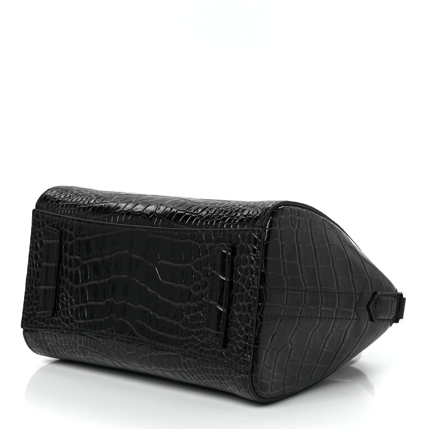 Givenchy Calfskin Crocodile Embossed Mini Antigona Deep Blue 10 of 12