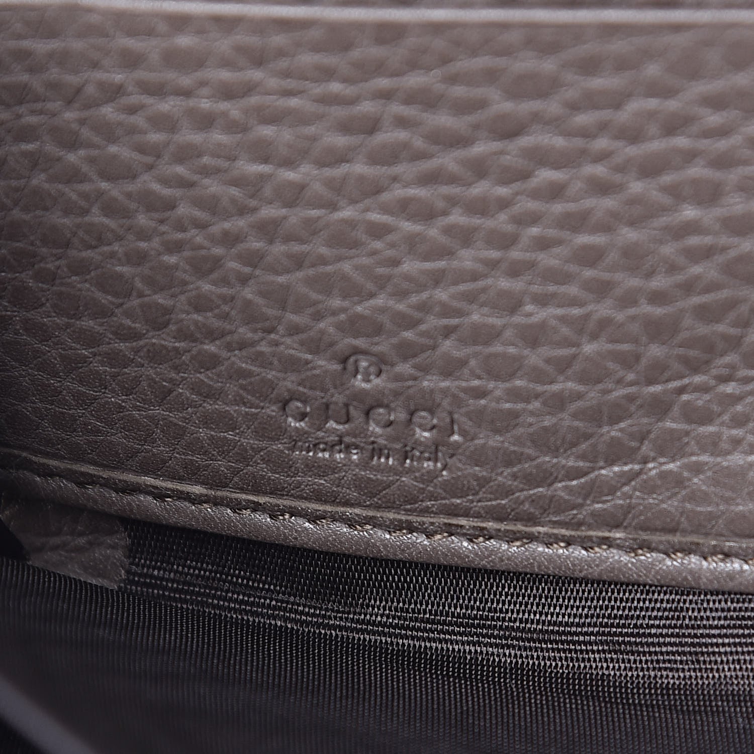 Gucci Dollar Calfskin Bamboo Tassel Zip Around Wallet Grey Field 6 of 6