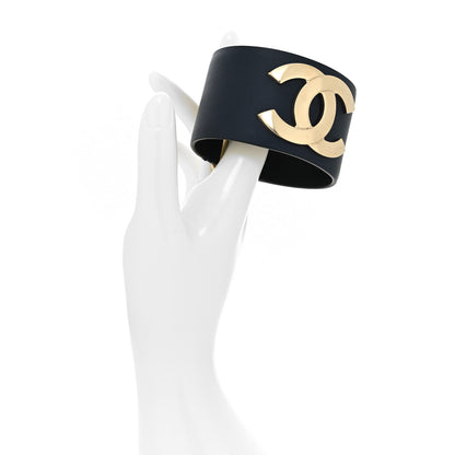Chanel Calfskin CC Wide Cuff S Navy 2 of 5