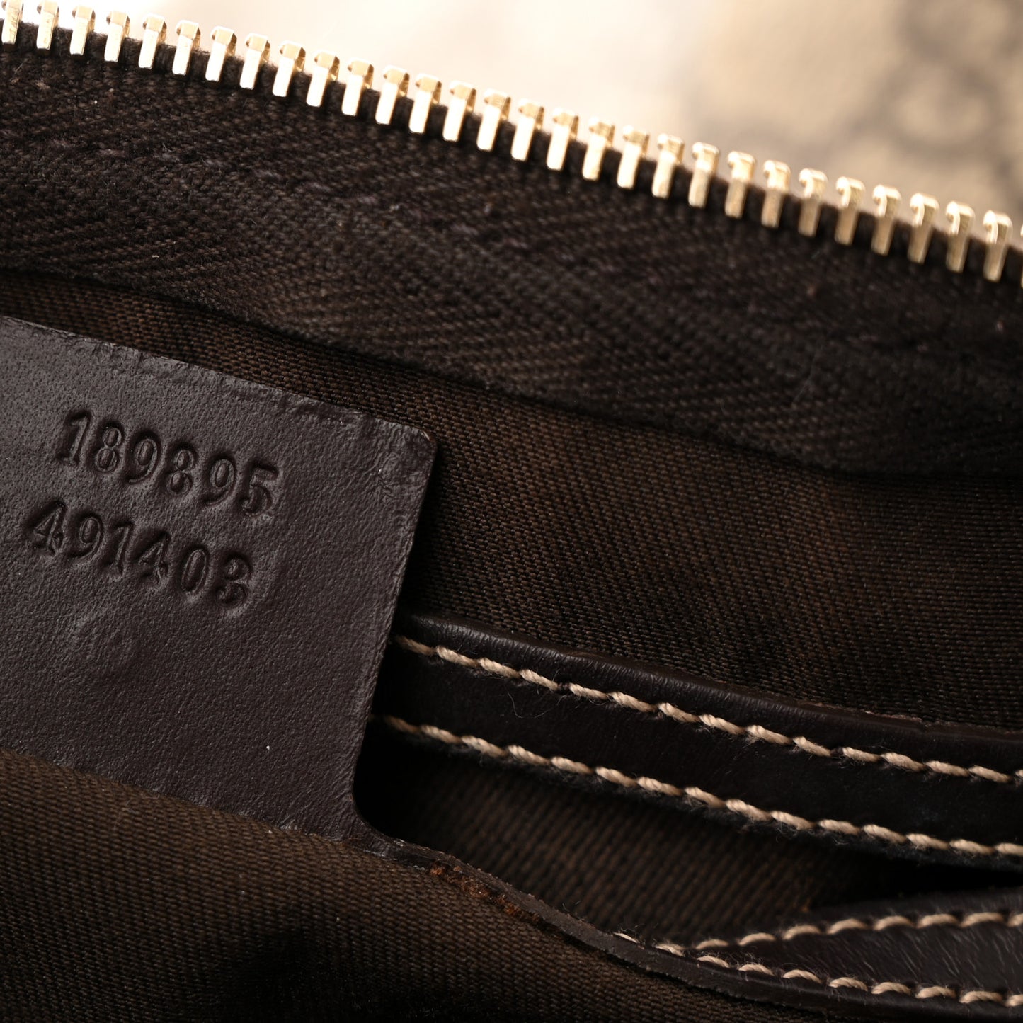 GG Plus Monogram Web Medium Joy Boston Dark Brown