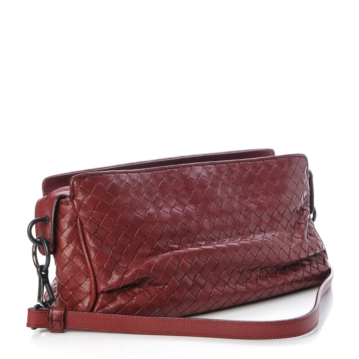 Nappa Intrecciato Shoulder Bag Eclipse