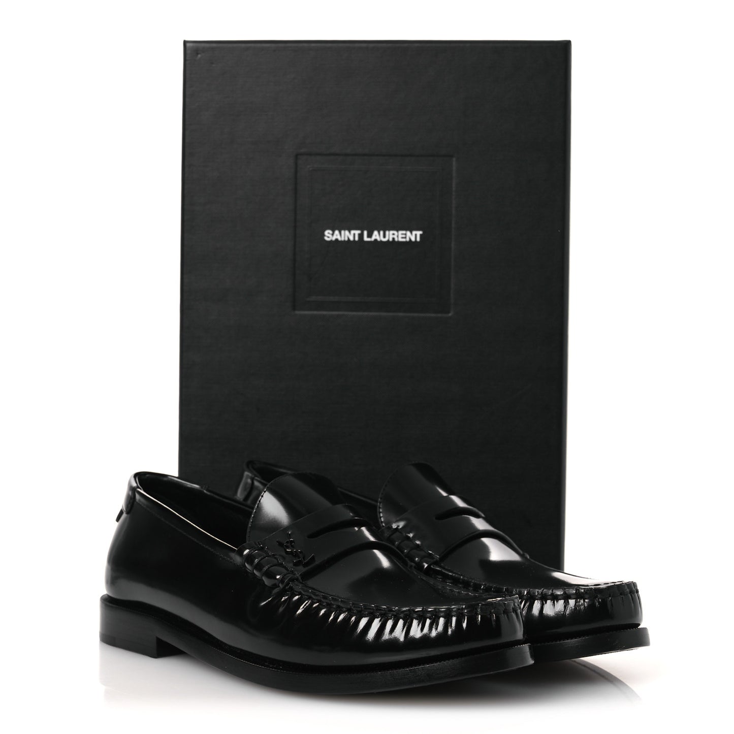 Magnum Lux Calfskin Le Loafer 15 Moccasins 38 Black