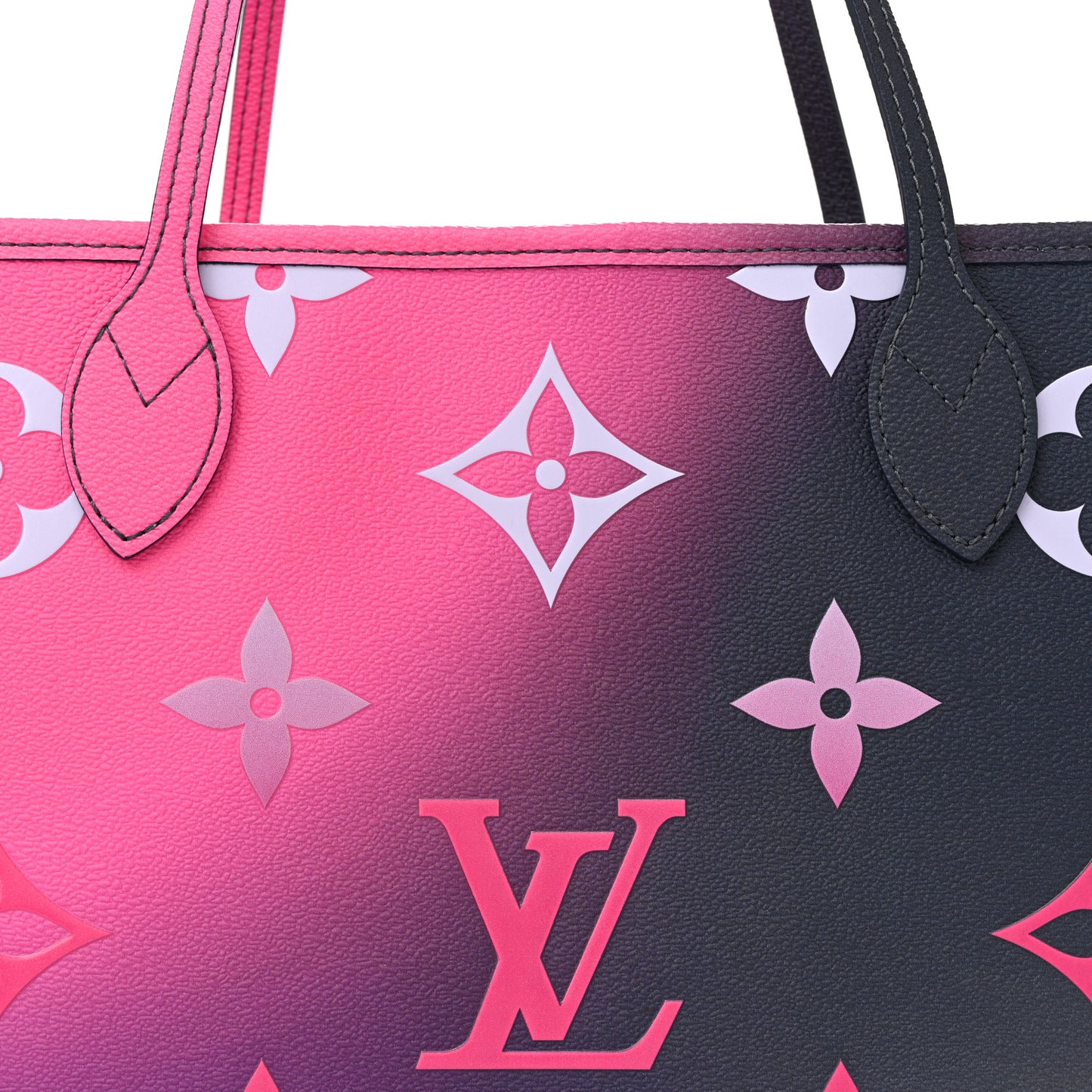 Monogram Giant Spring In The City Neverfull MM Midnight Fuchsia