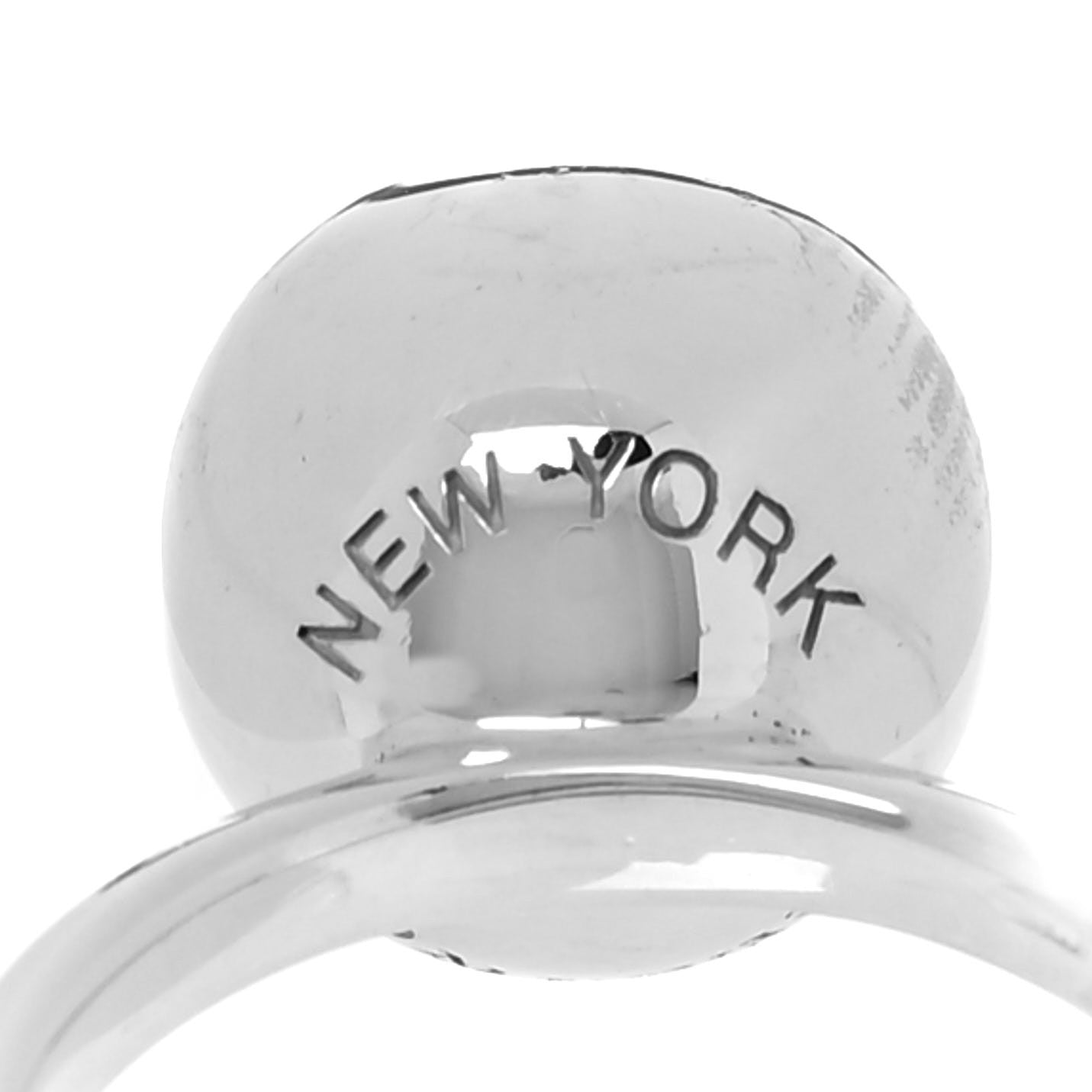 Tiffany Sterling Silver 12mm HardWear Ball Ring 53 6.5 4 of 4