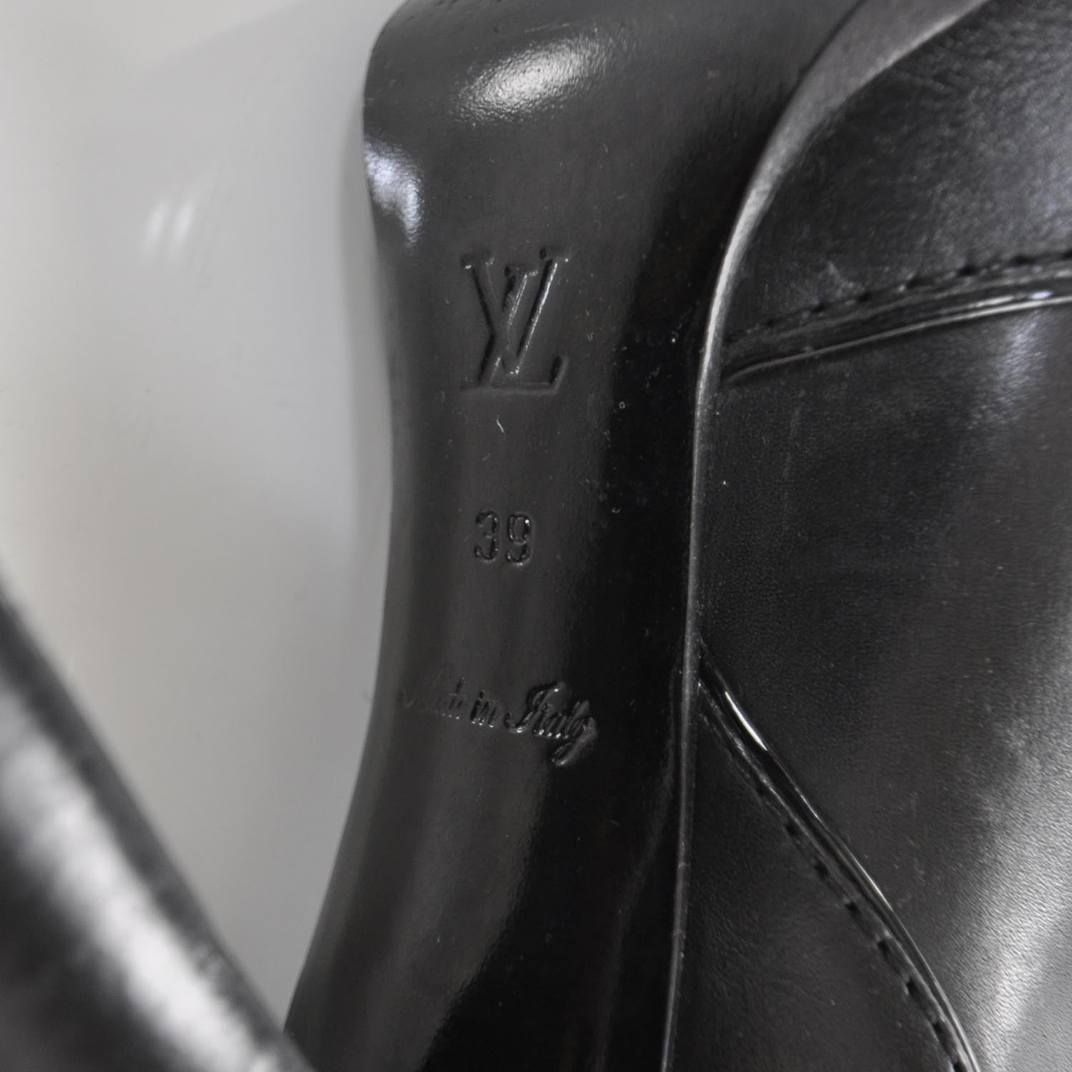 Louis Vuitton Leather Notting Hill High Boots 39 Black 7 of 7