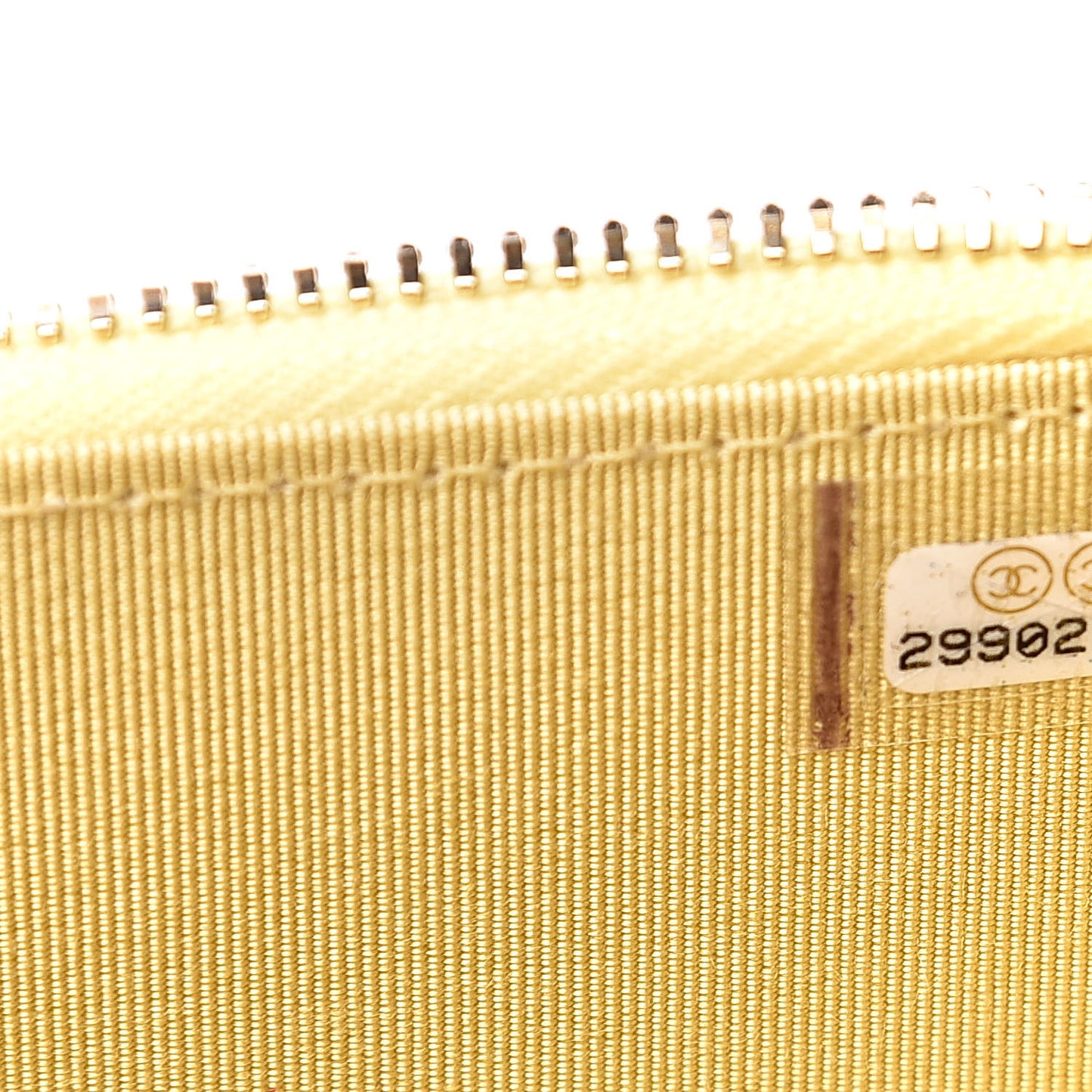 Caviar Quilted Mini Vanity Case With Chain Yellow